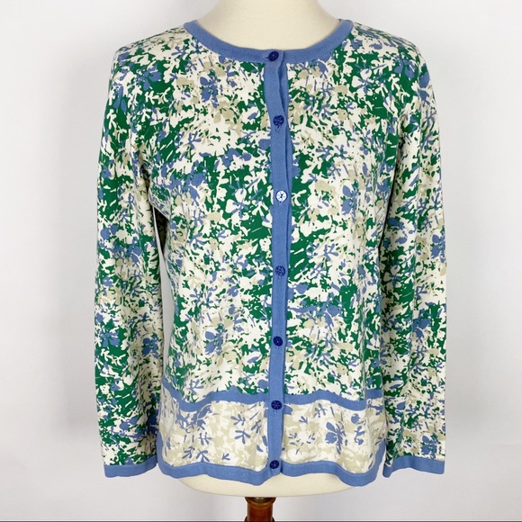 Christopher & Banks Sweaters - CHRISTOPHER & BANKS Floral Crewneck Cardigan